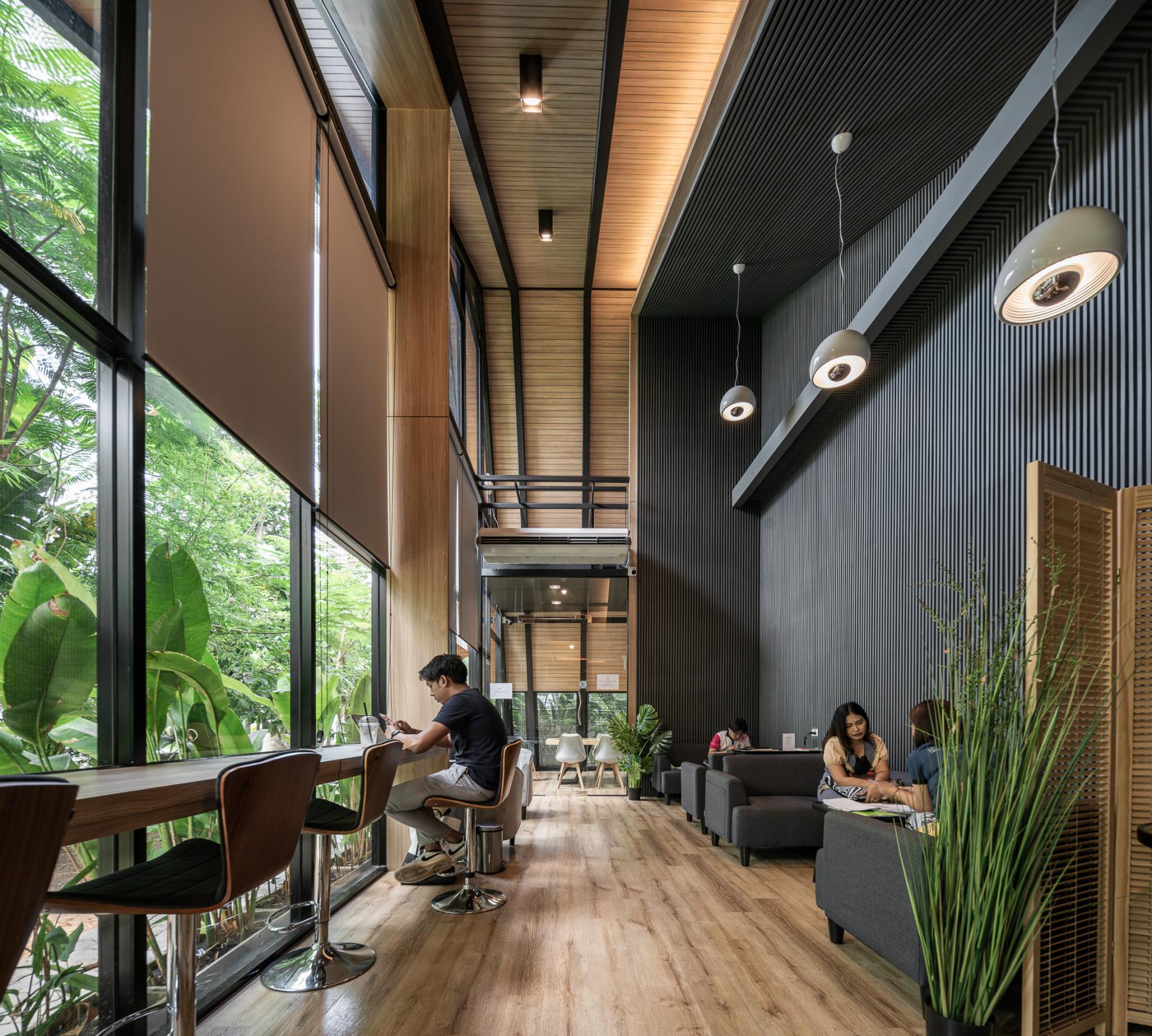 LOG IN CAFE 
Interior design 